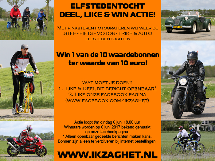 Elfstedentocht Deel, like & Win actie