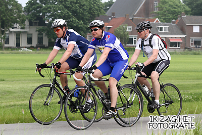 Fiets 11 Stedentocht 2012, t.h.v. Tjerkwerd.